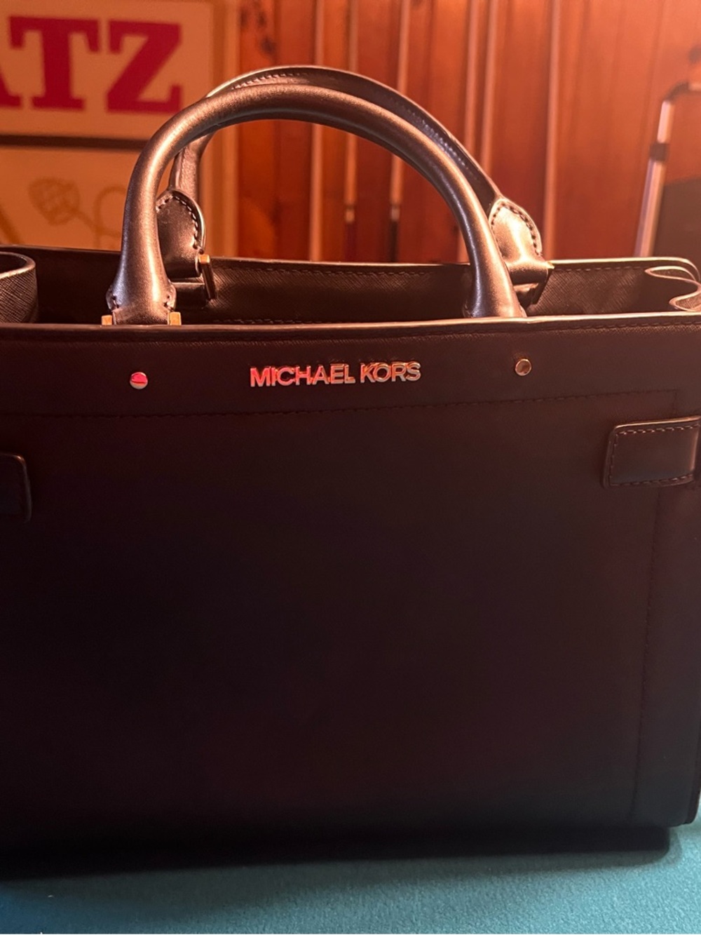 Michael Kors Women’s Black Leather Tote
